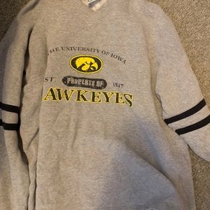 Old school style Iowa Hawkeye crewneck